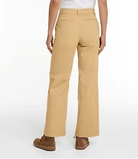 Women's Comfort Stretch Pants, Mid-Rise Wide-Leg Chino