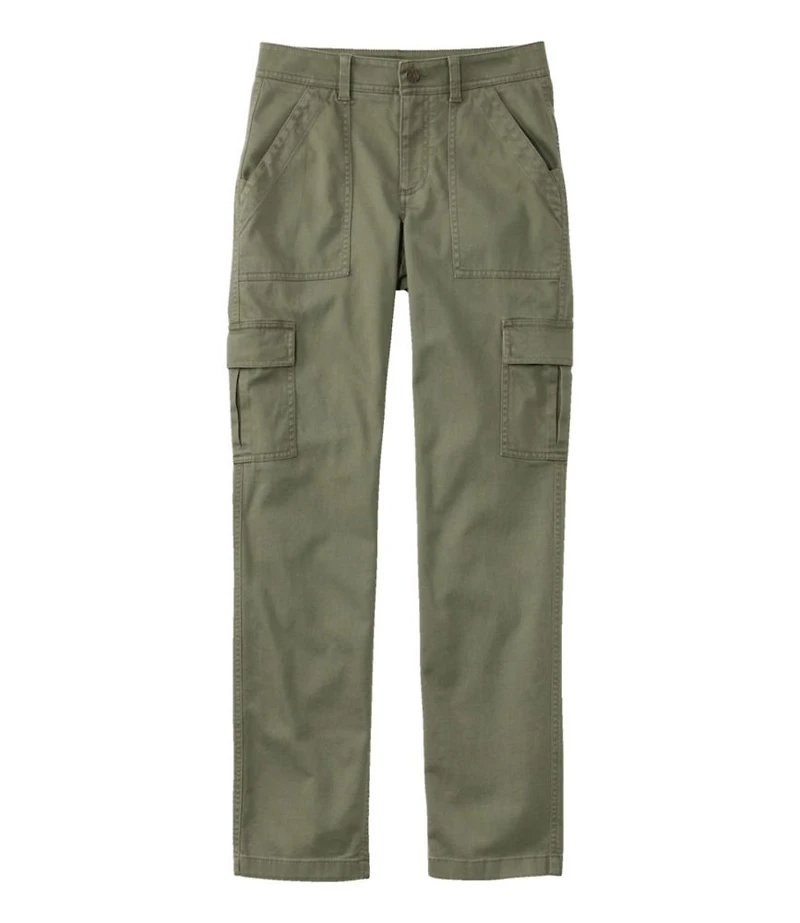 Women's Comfort Stretch Pants, Mid-Rise Straight-Leg Cargo