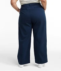 Women's Comfort Stretch Pants, Mid-Rise Wide-Leg Chino