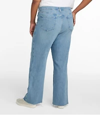 Women's L.L.Bean Everyday Stretch Jeans, High-Rise Relaxed Wide-Leg