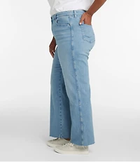 Women's L.L.Bean Everyday Stretch Jeans, High-Rise Relaxed Wide-Leg