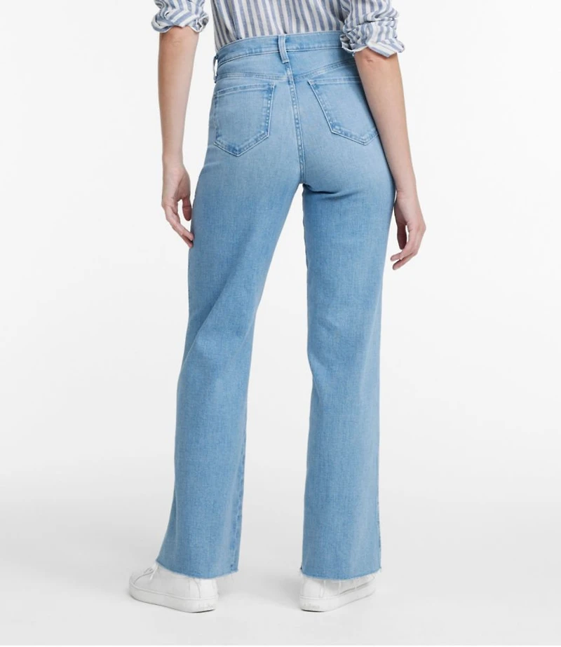 Women's L.L.Bean Everyday Stretch Jeans, High-Rise Relaxed Wide-Leg