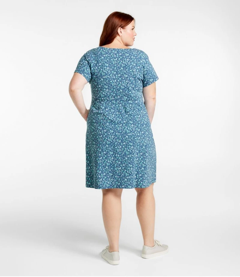 Women's Easy Cotton Fit-and-Flare Dress, Pattern