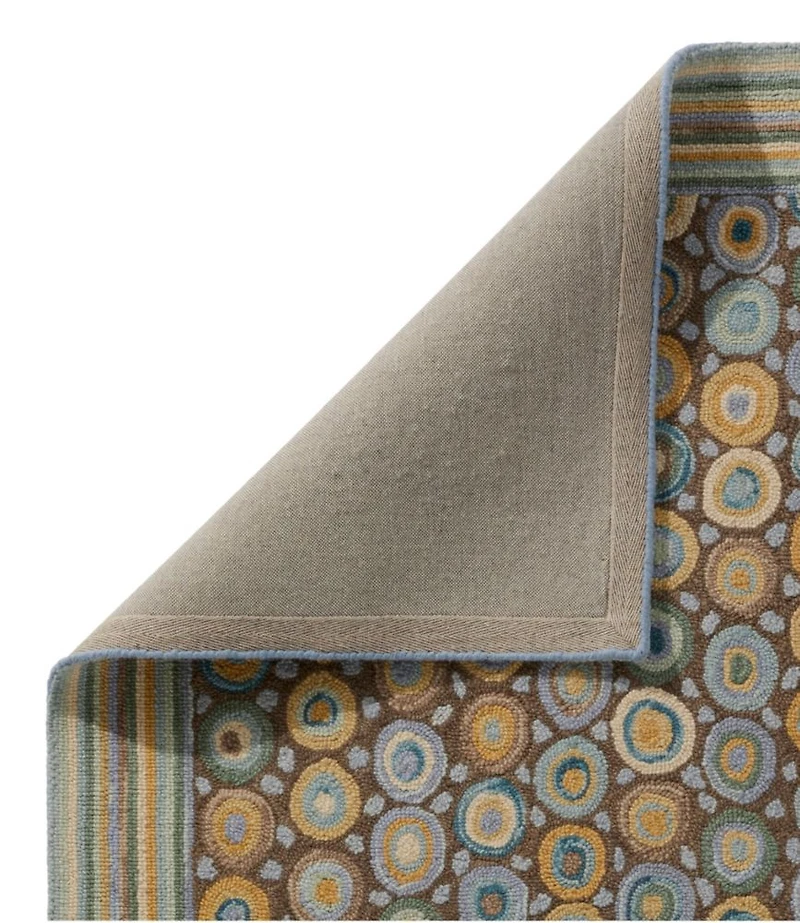 Bean's Wool Hooked Rug, Coins