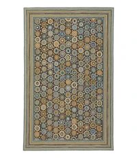 Bean's Wool Hooked Rug, Coins