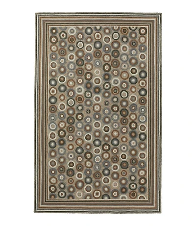 Bean's Wool Hooked Rug, Coins