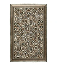 Bean's Wool Hooked Rug, Coins