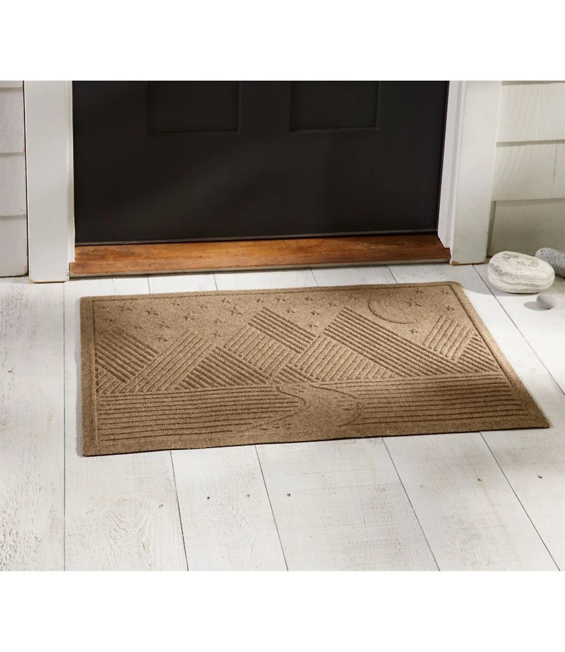 Everyspace Recycled Waterhog Doormat, Twilight Mountain Range