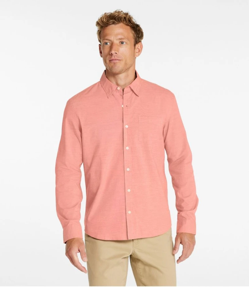 Men's Comfort Stretch Performance® Shirt, Long-Sleeve, Slightly Fitted Untucked Fit