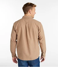 Men's Brushed Jaspé Twill Shirt, Traditional Untucked Fit