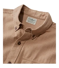 Men's Brushed Jaspé Twill Shirt, Traditional Untucked Fit