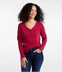 Women's L.L.Bean V-Neck Henley