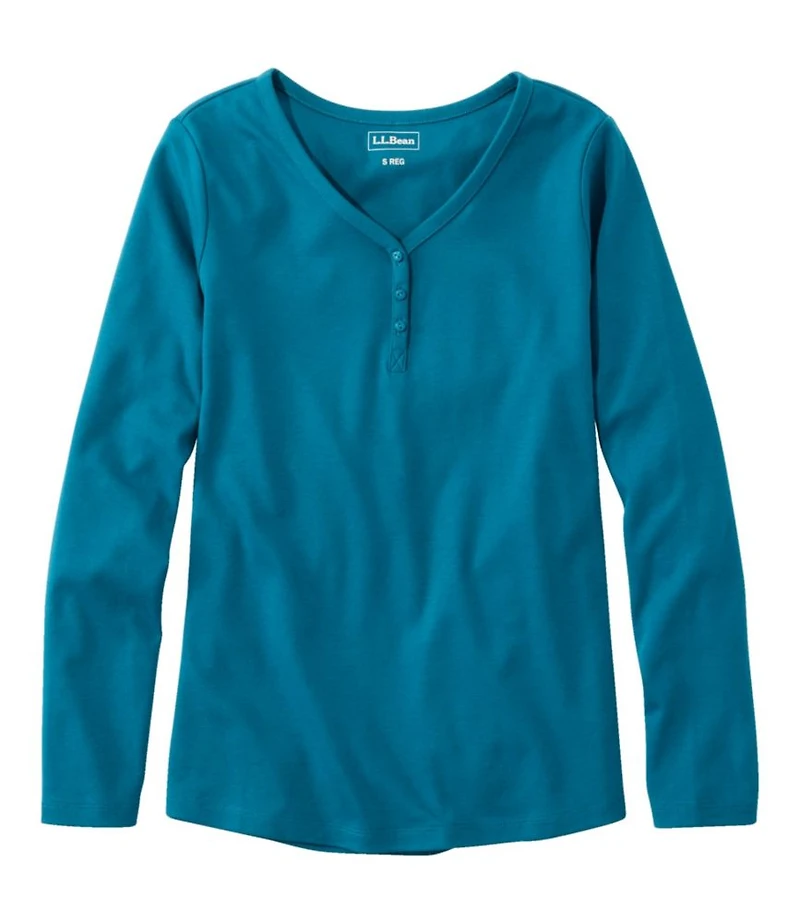 Women's L.L.Bean V-Neck Henley