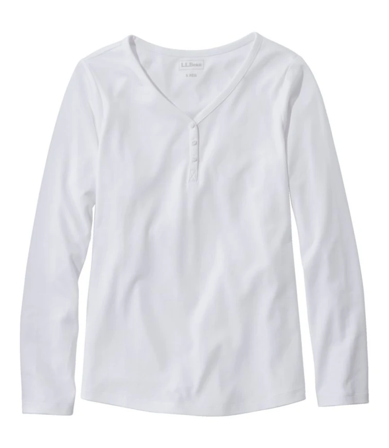 Women's L.L.Bean V-Neck Henley