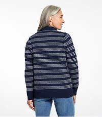 Women's Bean's Classic Ragg Wool Sweater, Button-Front Cardigan Novelty