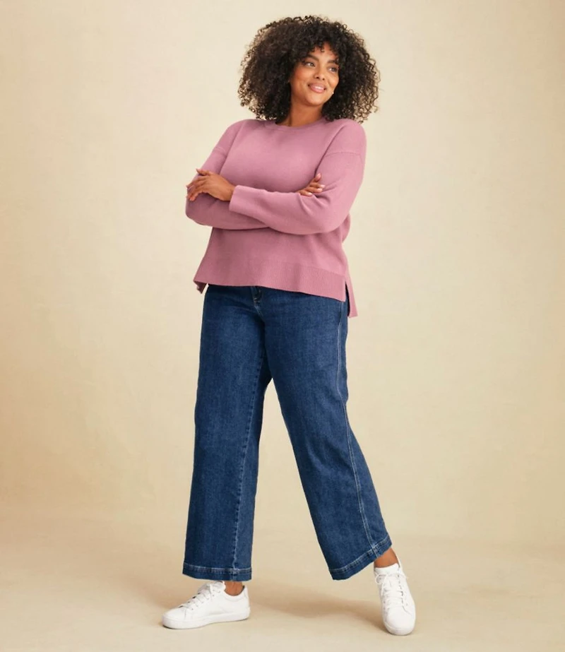 Women's Wicked Soft Cotton/Cashmere Crewneck Sweater