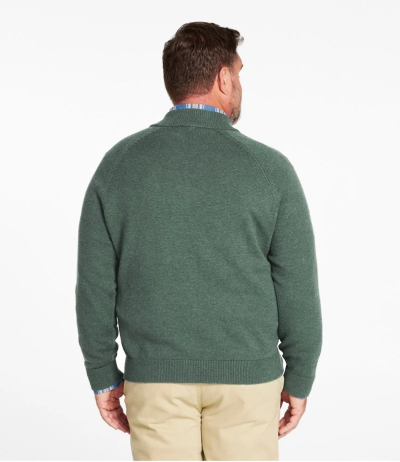 Men's Wicked Soft Cotton/Cashmere Sweater, Quarter-Zip