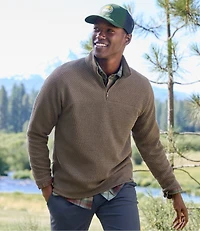 Men's Ridgeknit Pullover, Quarter-Zip