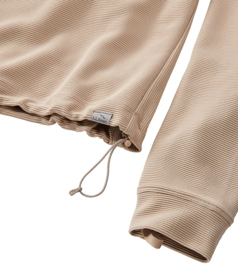 Women's VentureStretch Ottoman-Rib Pullover, Cropped