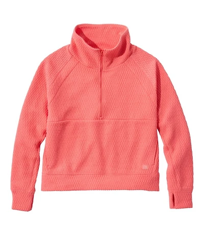 Women's Ridgeknit Half-Zip Pullover, Oversized