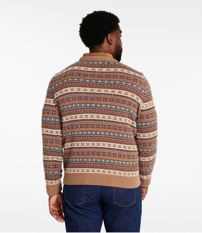Men's Signature Camp Merino Wool Crewneck Sweater, Pattern