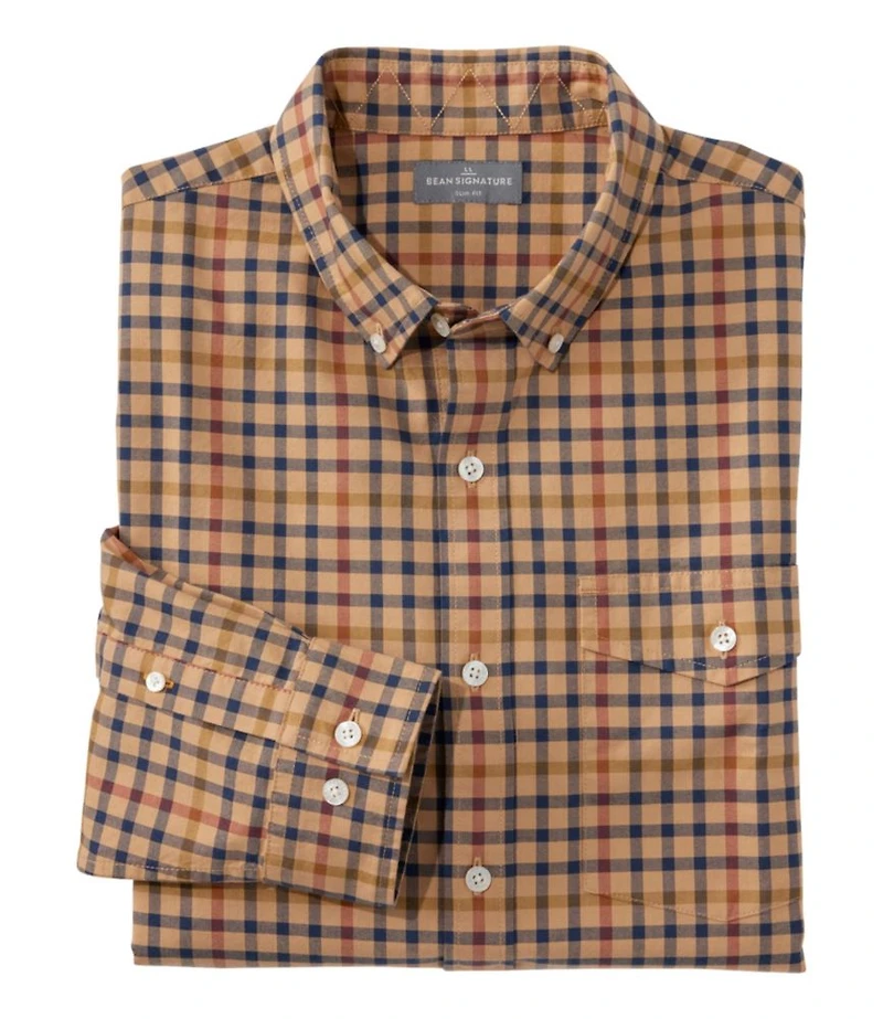 Men's Signature Premium Pima Cotton Oxford Shirt, Long-Sleeve