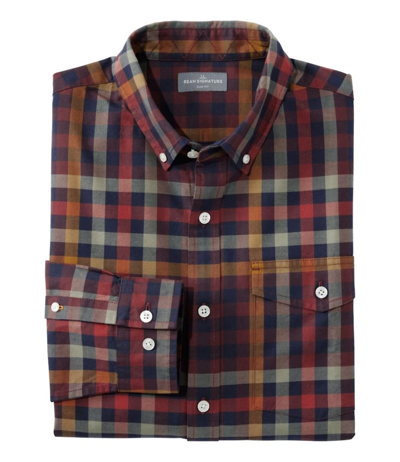 Men's Signature Premium Pima Cotton Oxford Shirt, Long-Sleeve