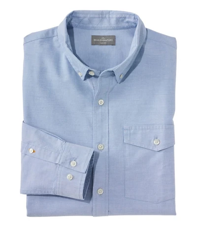 Men's Signature Premium Pima Cotton Oxford Shirt, Long-Sleeve