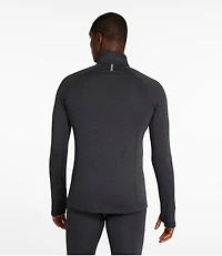 Men's L.L.Bean Midweight Base Layer Crew Top, 1/4 Zip
