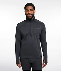 Men's L.L.Bean Midweight Base Layer Crew Top, 1/4 Zip
