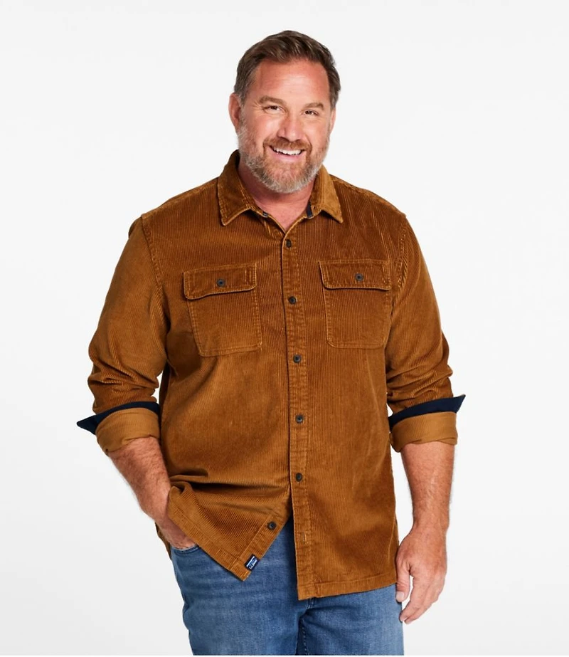 Men's Rangeley Corduroy Shirt, Slightly Fitted
