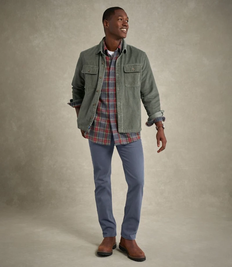 Men's Rangeley Corduroy Shirt, Slightly Fitted
