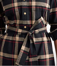 Women's Signature Camp Flannel Shirt Dress, Button-Front