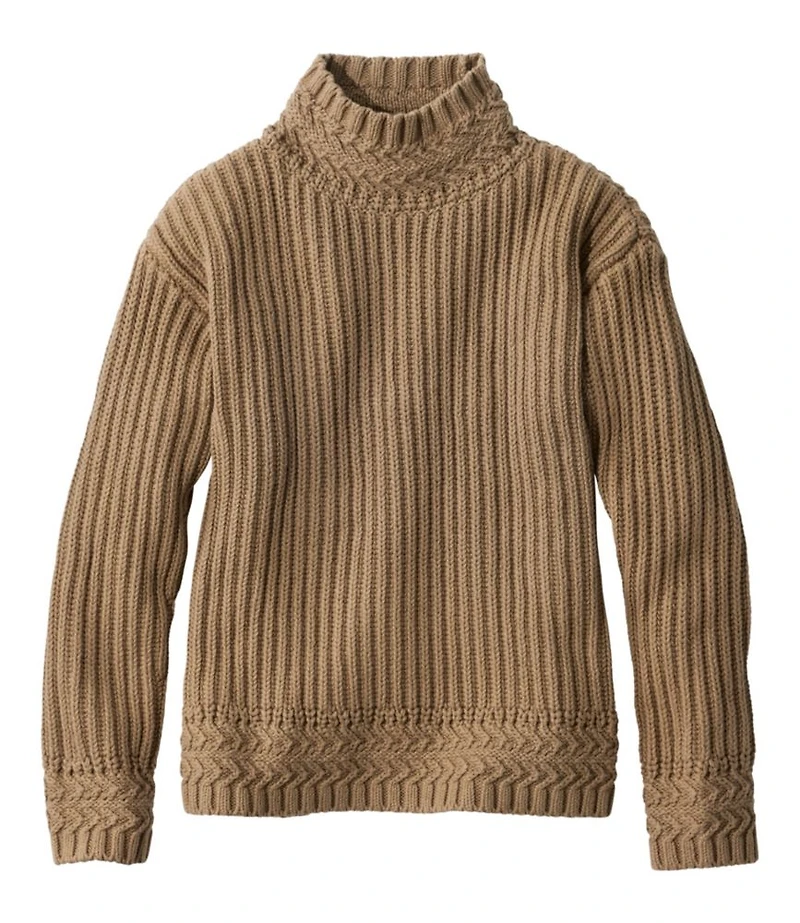 Women's Signature Original Cotton Ribbed Sweater, Mockneck