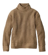 Women's Signature Original Cotton Ribbed Sweater, Mockneck