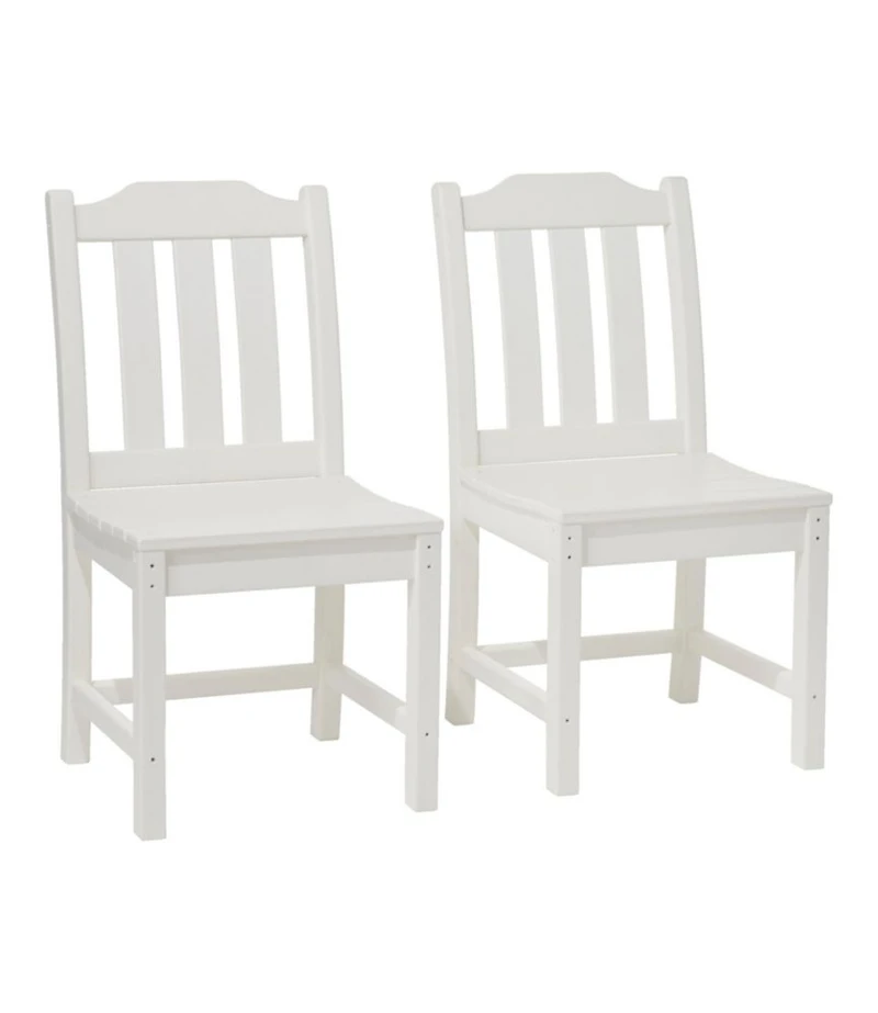 All-Weather Armless Chair, Set of Two