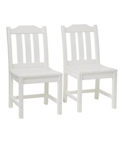 All-Weather Armless Chair, Set of Two