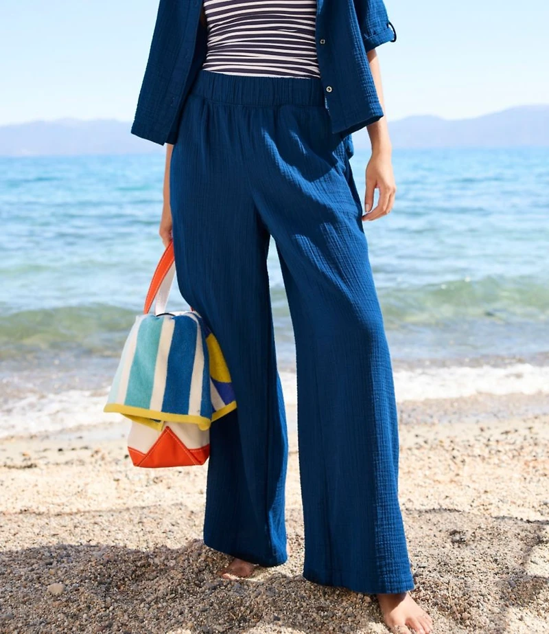 Women's Cloud Gauze Wide-Leg Pants