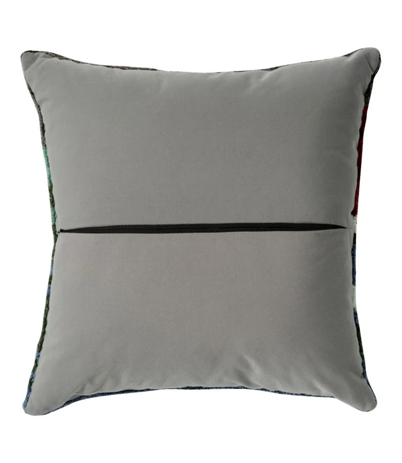 Indoor/Outdoor Hooked Pillow, Camping Trip