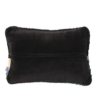 Wool Hooked Throw Pillow, Winter Woods, 12" x 18"