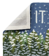 Indoor/Outdoor Vacationland Rug, Frosted Trees
