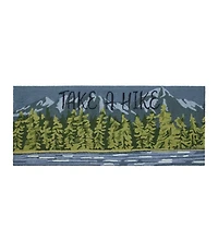 Indoor/Outdoor Vacationland Runner, Lakeside Mountain Scene