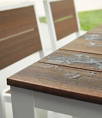 Aluminum/Recycled Poly Lumber Farmhouse Dining Set
