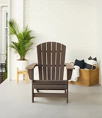 Recycled Poly Lumber Adirondack Chair, Shellback