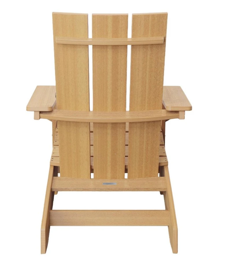 Recycled Poly Lumber Adirondack Chair, Square Back