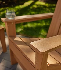 Recycled Poly Lumber Adirondack Chair, Square Back