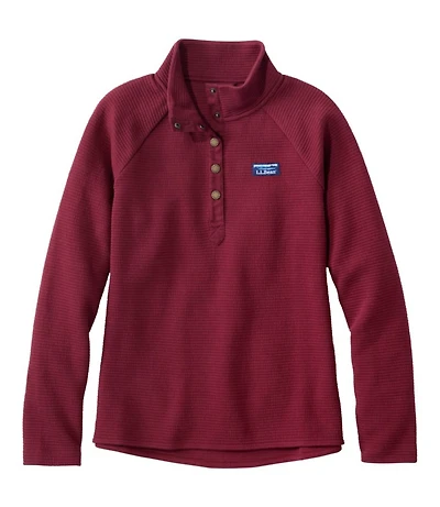 Women's Lakewashed Double-Knit Quarter-Snap