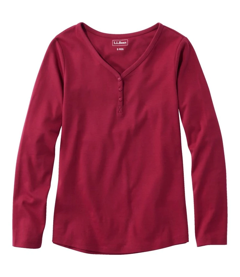 Women's L.L.Bean V-Neck Henley