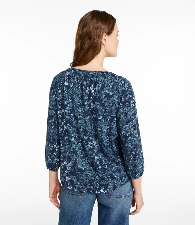 Women's Camden Hills Tee, Three-Quarter-Sleeve Print