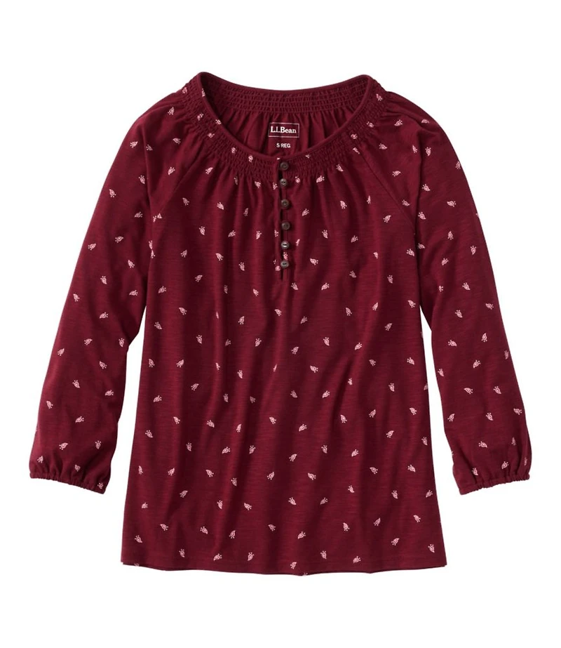 Women's Camden Hills Tee, Three-Quarter-Sleeve Print